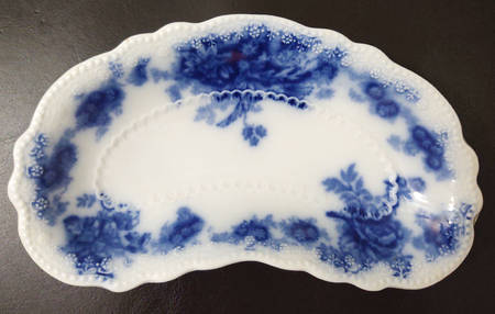 Albany (Flow Blue) Bone Dish