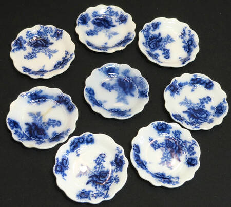 Albany (Flow Blue) Butter Pat