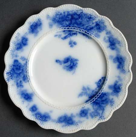 Albany (Flow Blue) Bread & Butter Plate