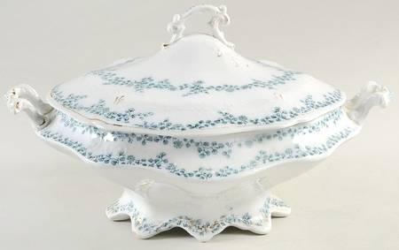 Aldine (Flow Blue) Small Round Covered Vegetable