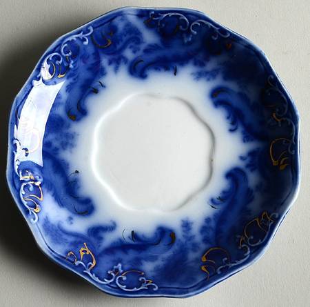 Argyle (Flow Blue) Saucer