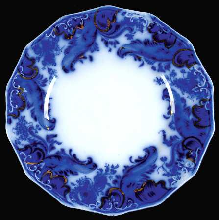 Argyle (Flow Blue) Dessert/Pie Plate