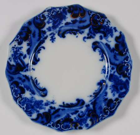 Argyle (Flow Blue) Small Bread & Butter Plate