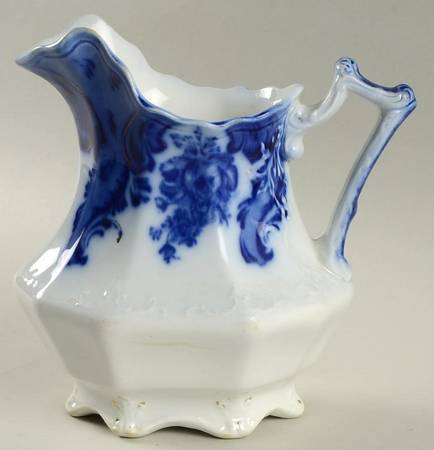 Argyle (Flow Blue) Small Pitcher
