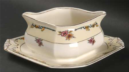 Avignon Gravy Boat with Attached Underplate by Grindley