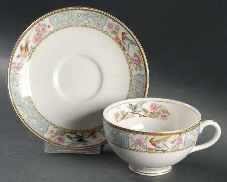 Baroda Flat Cup & Saucer Set by Grindley