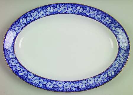 Beauty Roses 16" Oval Serving Platter