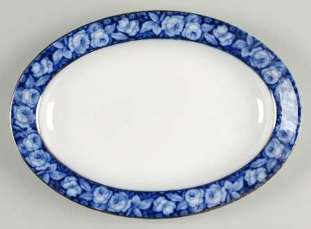 Beauty Roses 11" Oval Serving Platter