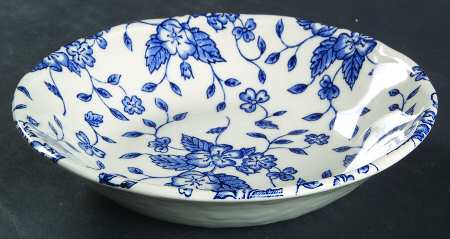 Bouquet Blue Fruit/Dessert (Sauce) Bowl