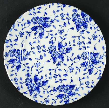Bouquet Blue Salad Plate