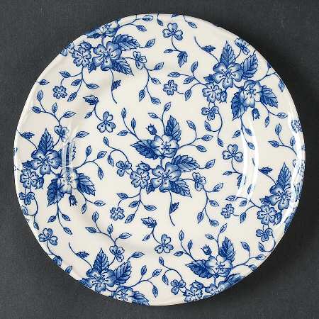 Bouquet Blue Bread & Butter Plate