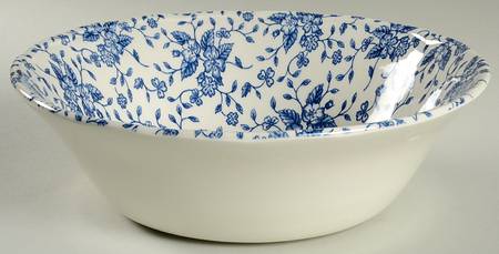 Bouquet Blue 10" Round Vegetable Bowl