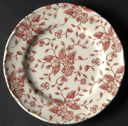 Bouquet Pink Bread & Butter Plate