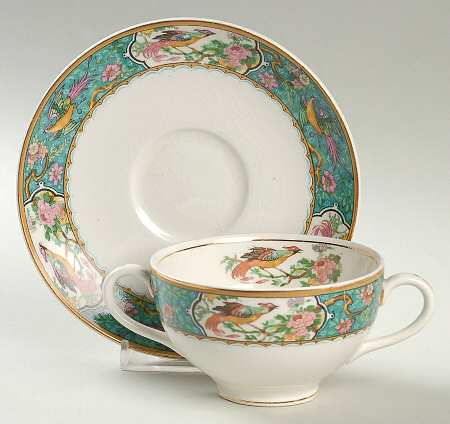 Braintree Footed Bouillon Cup & Saucer
