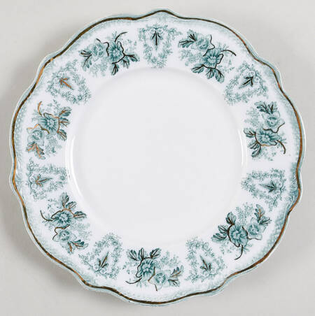 Brussels Green (Gold Trim) Salad Plate
