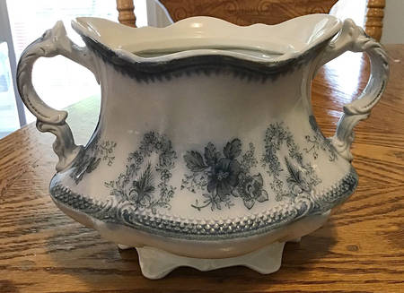 Brussels Blue (Gold Trim) Sugar Bowl No Lid