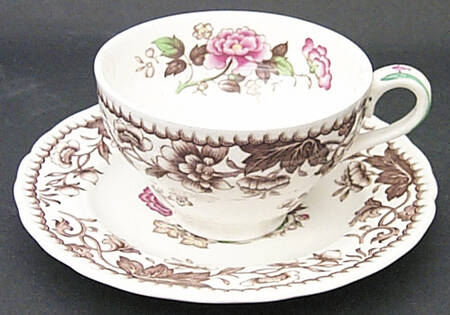 Cathay Flat Cup & Saucer Set
