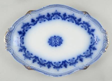 Celtic (Flow Blue) 15" Oval Serving Platter