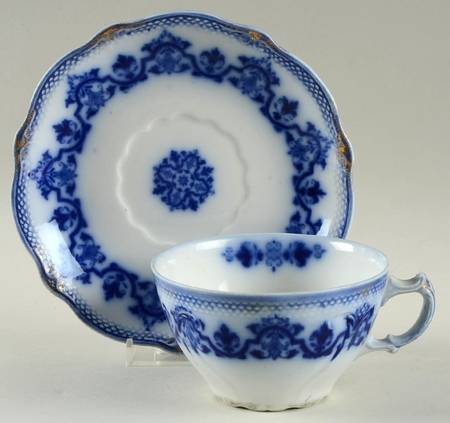 Celtic (Flow Blue) Oversized Cup & Saucer Set