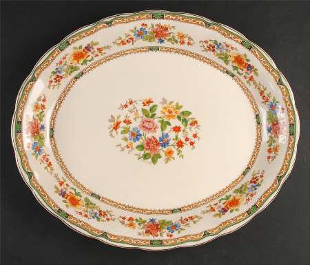 Chelsea Bouquet 16" Oval Serving Platter