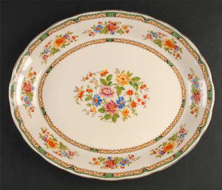 Chelsea Bouquet 14" Oval Serving Platter