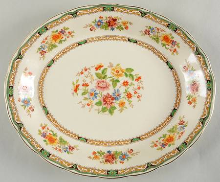 Chelsea Bouquet 12" Oval Serving Platter