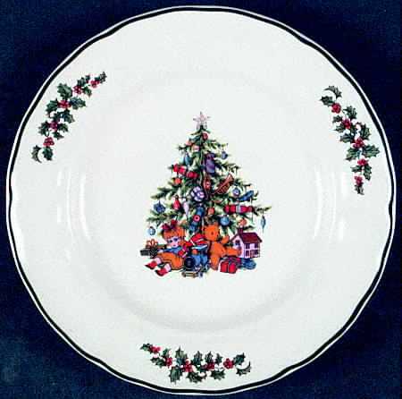 Christmas Tree Bread & Butter Plate