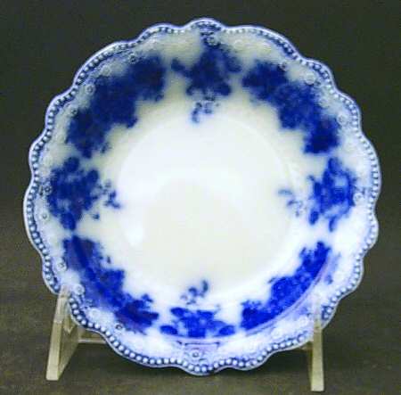 Clarence (Flow Blue, Gold Accent) Fruit/Dessert (Sauce) Bowl