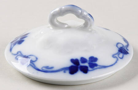 Clover (Flow Blue) Lid for Sugar Bowl