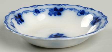 Clover (Flow Blue) Fruit/Dessert (Sauce) Bowl