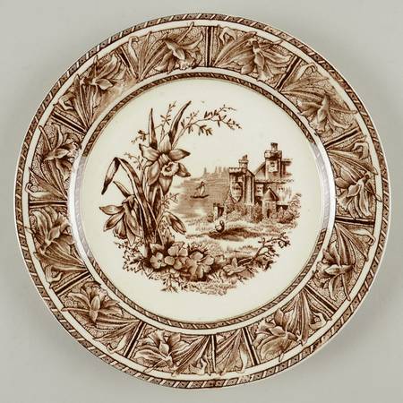 Daffodil Brown Salad Plate