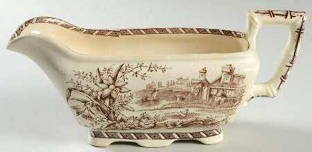 Daffodil Brown Gravy Boat
