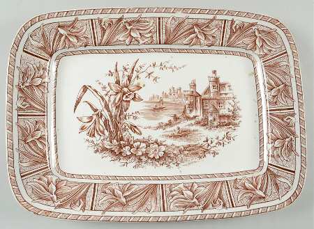 Daffodil Brown 15" Rectangular Serving Platter