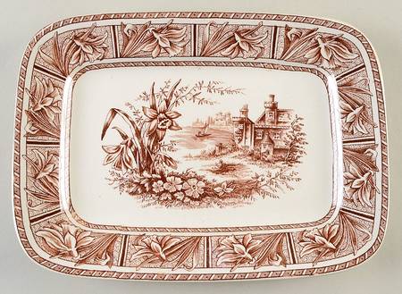 Daffodil Brown 12" Rectangular Serving Platter