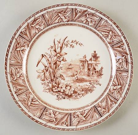 Daffodil Brown Dinner Plate
