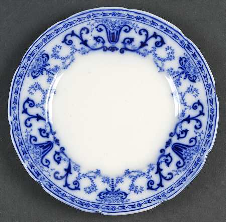 Denton (Flow Blue) Bread & Butter Plate