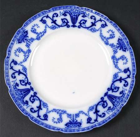 Denton (Flow Blue) Luncheon Plate