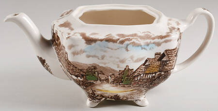 Dickens Coaching Stages Teapot No Lid