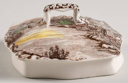 Dickens Coaching Stages Lid for Teapot