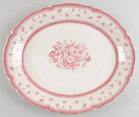 Dovedale Pink 14" Oval Serving Platter