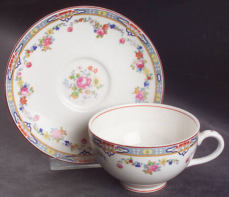 Dresden Flat Cup & Saucer Set by Grindley