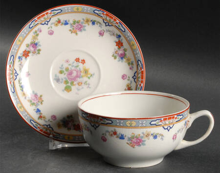 Dresden Flat Cup & Saucer Set by Grindley