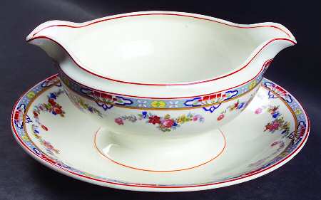 Dresden Gravy Boat with Attached Underplate