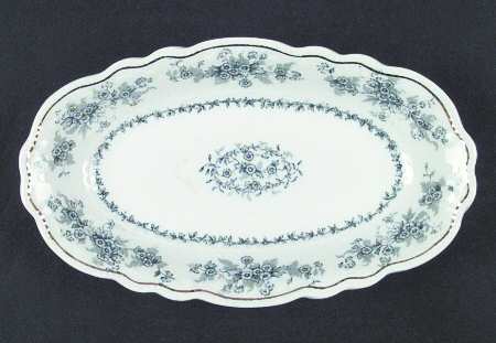 Eileen (White Background, Gold Trim) Relish