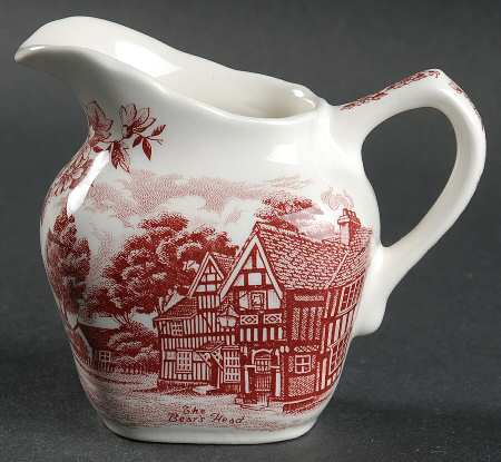 English Country Inns Pink Mini Creamer