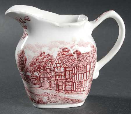 English Country Inns Pink Creamer