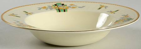 Evergreen Rim Soup Bowl