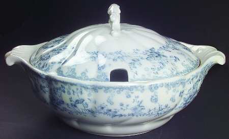 Fern Blue Tureen &  Lid