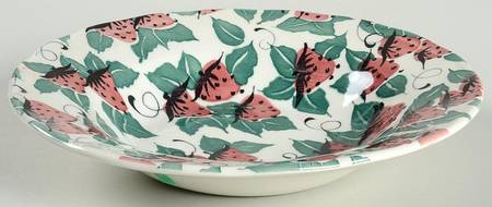 Garden Fruits Rim Soup Bowl