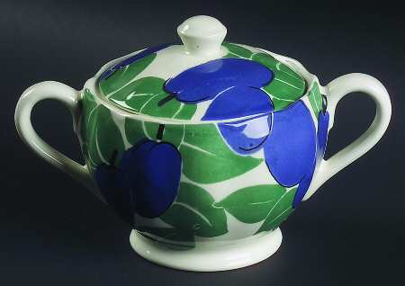 Garden Fruits Sugar Bowl & Lid